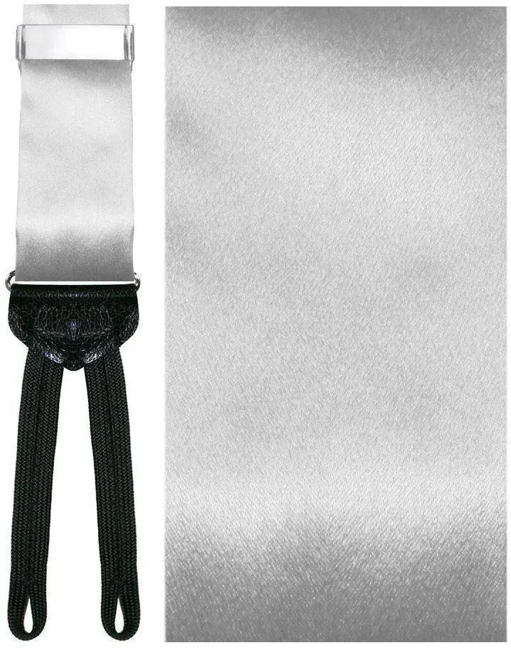 "Abruzzo" Silver Suspenders 1.5" Width by Tux-USA