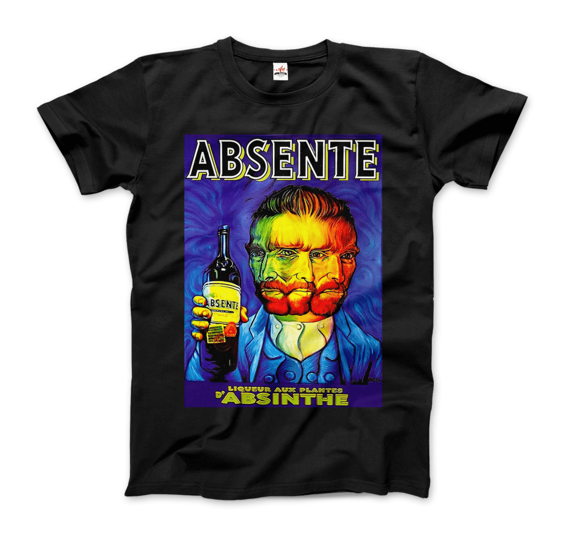 Absente, vintage Absinthe Liquor Advertisement with Van Gogh t-shirt by Art-O-Rama Shop