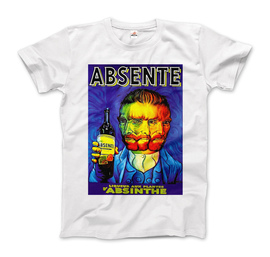 Absente, vintage Absinthe Liquor Advertisement with Van Gogh t-shirt by Art-O-Rama Shop