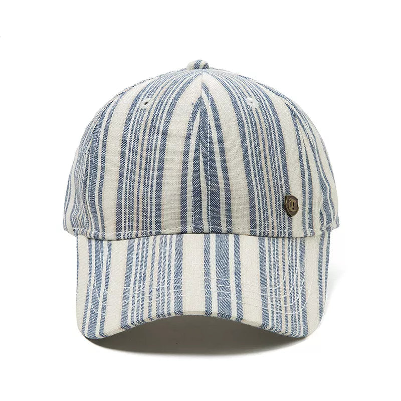Striped Baseball Cap by Partner Label
