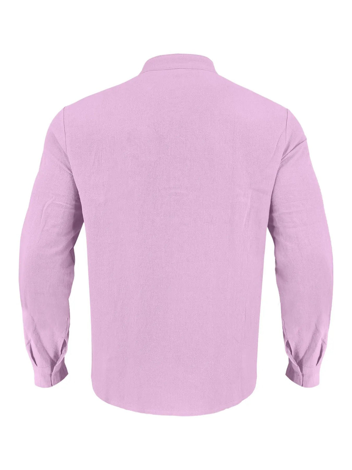 Men's Full Size Button Detail Long Sleeve Shirt Plus Size by Trendsi