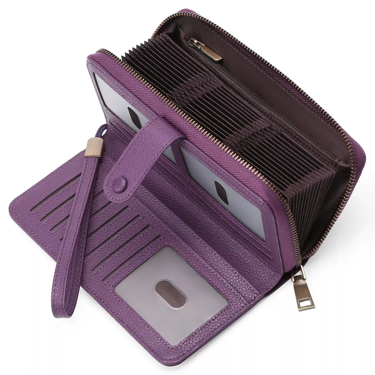 Leather Long Wallet by Partner Label