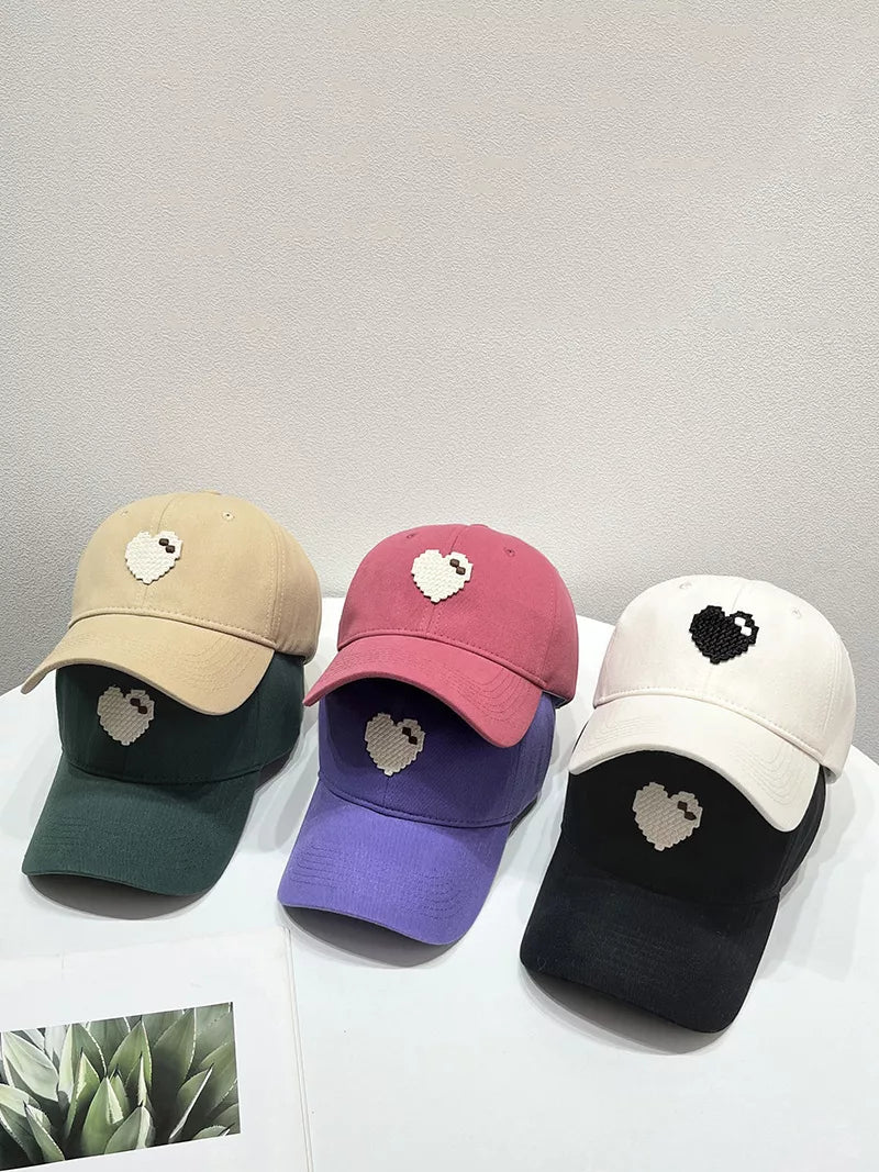 Heart Adjustable Baseball Cap by Partner Label