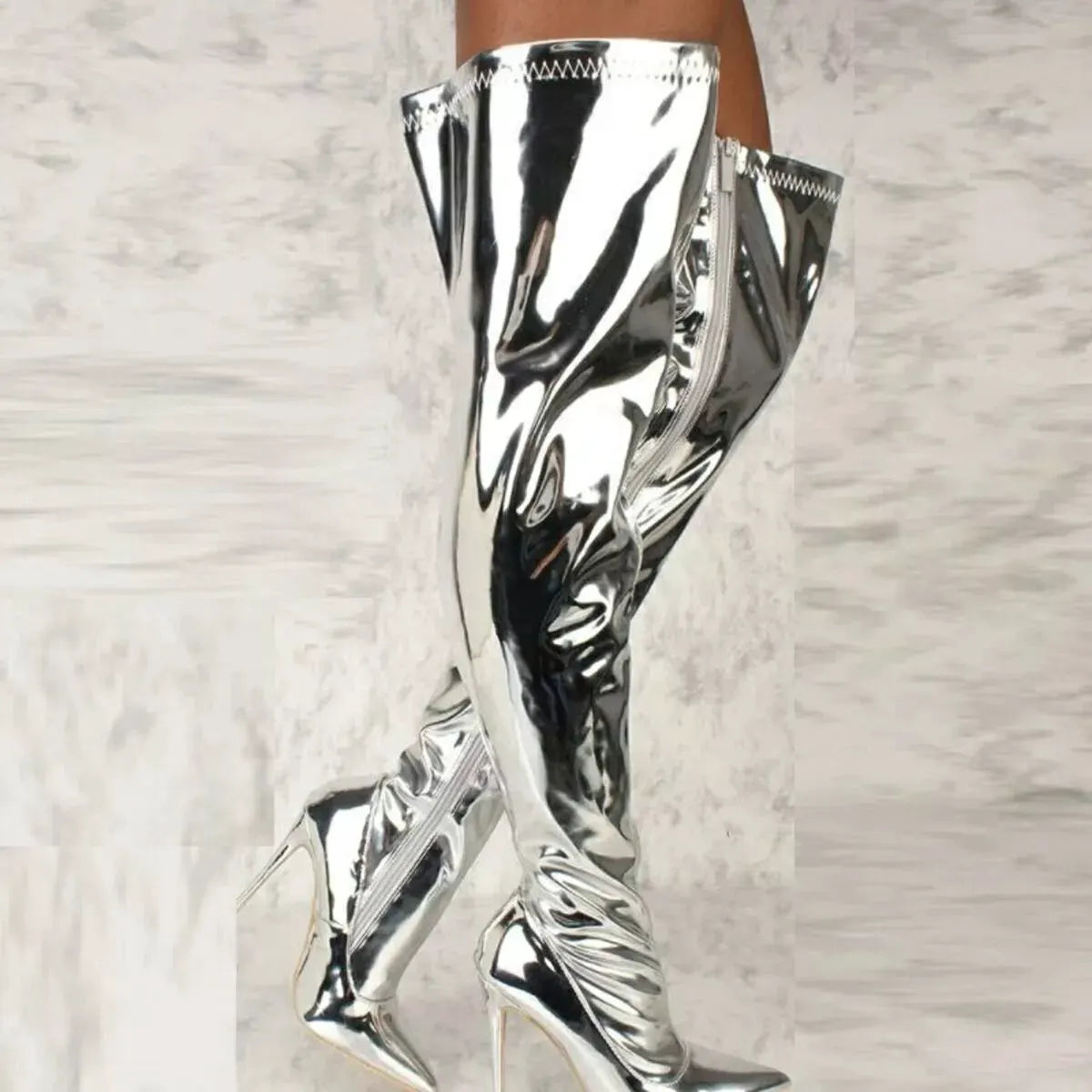 Point Toe Stiletto Boots by Partner Label