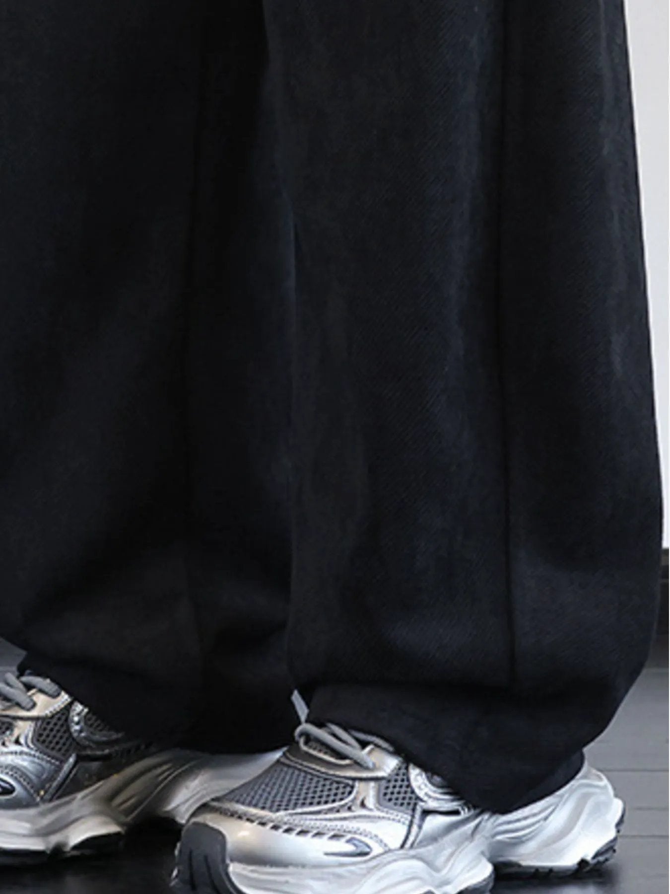 Men's Plus Size Vintage Washed Wide Leg Pants by Partner Label