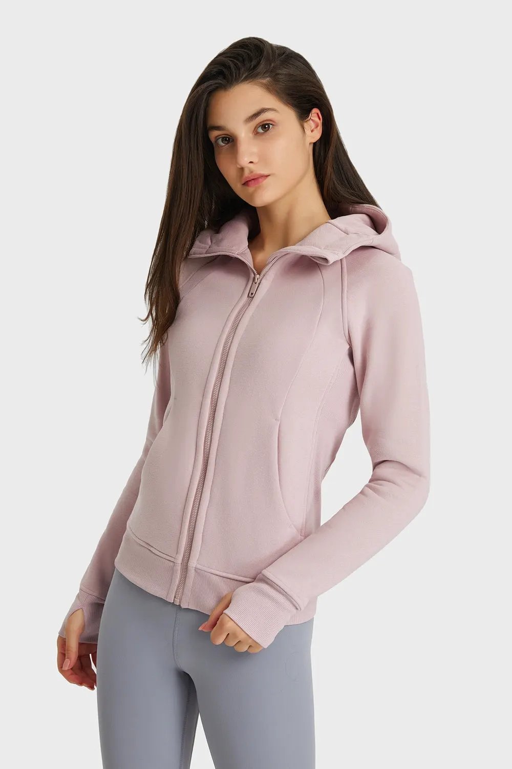 Millennia Zip Up Seam Detail Hooded Sports Jacket by Millennia