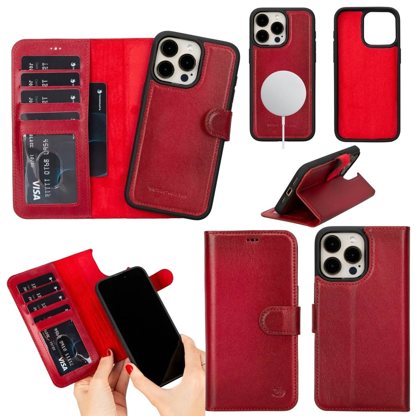Casper Leather iPhone 14 Pro Max Wallet Case | MagSafe by TORONATA