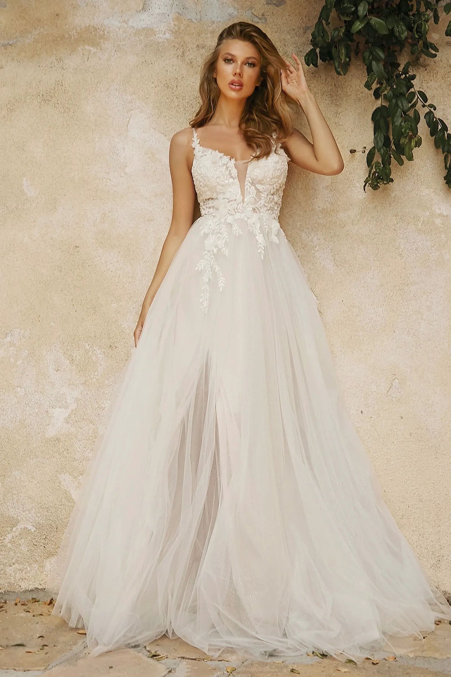 Layered A-Line Tulle Bridal Gown by Tux-USA