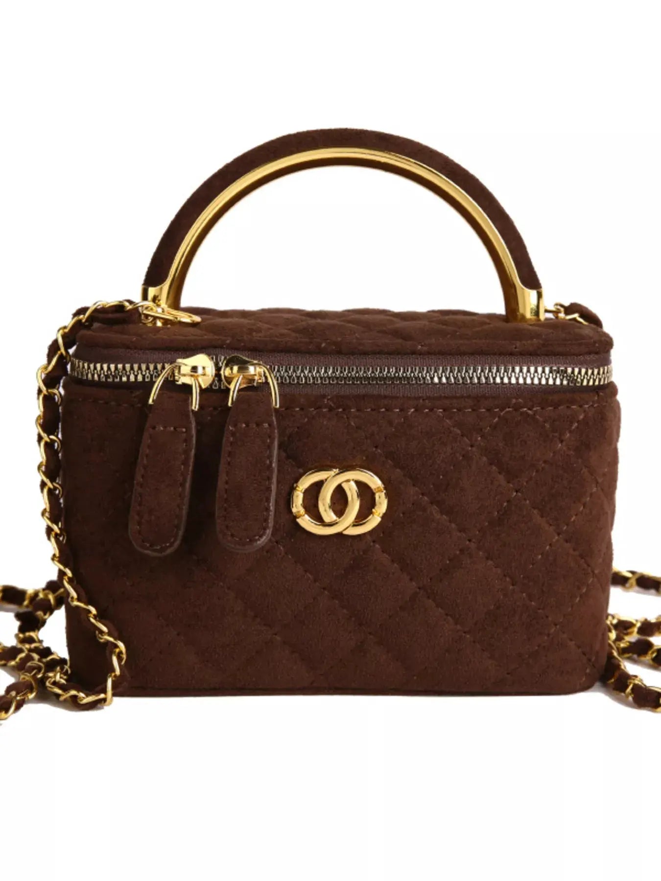 Quilted Top Handle Crossbody Bag by Partner Label