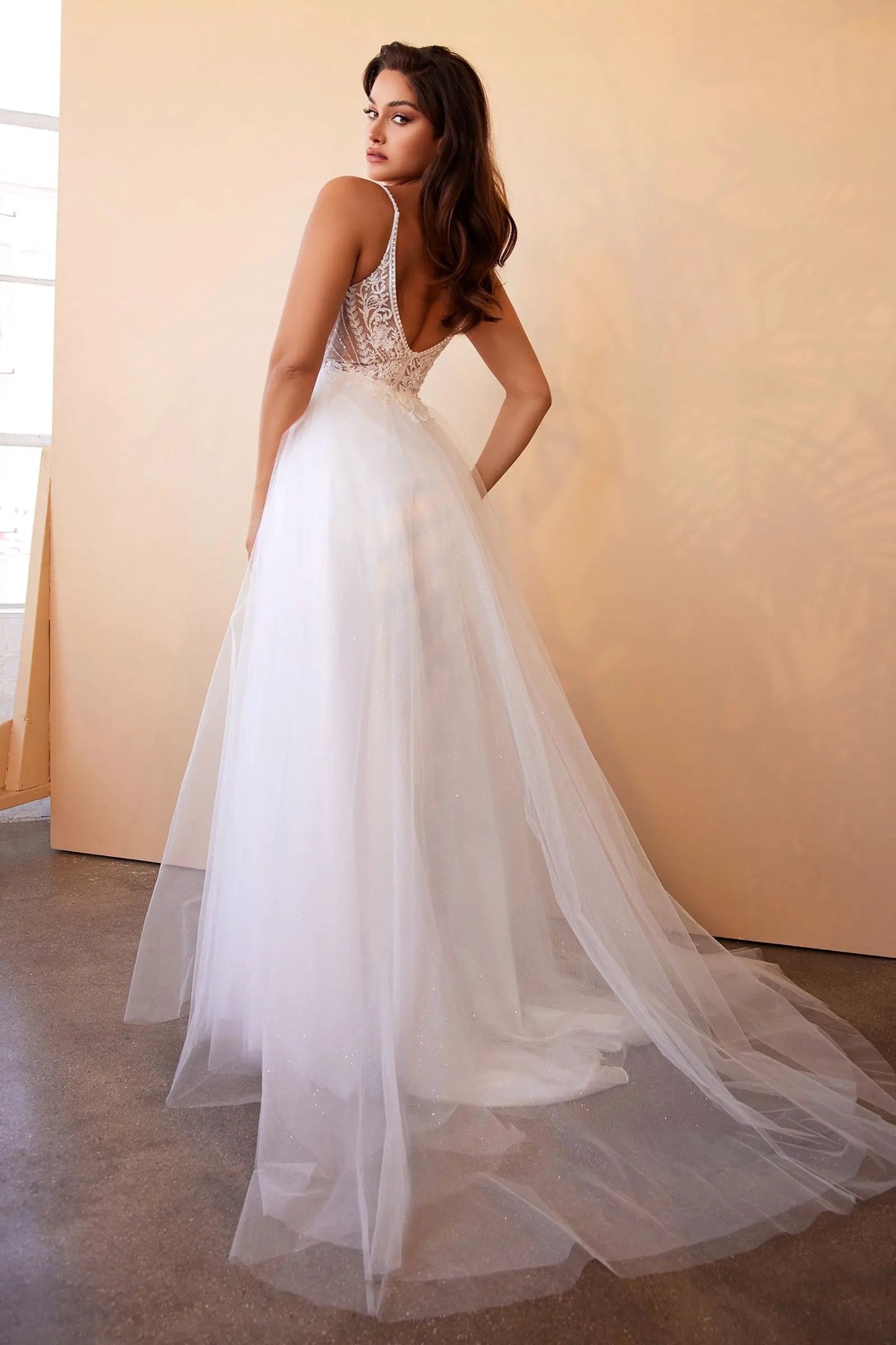 Layered Tulle A-Line Bridal Gown by Tux-USA