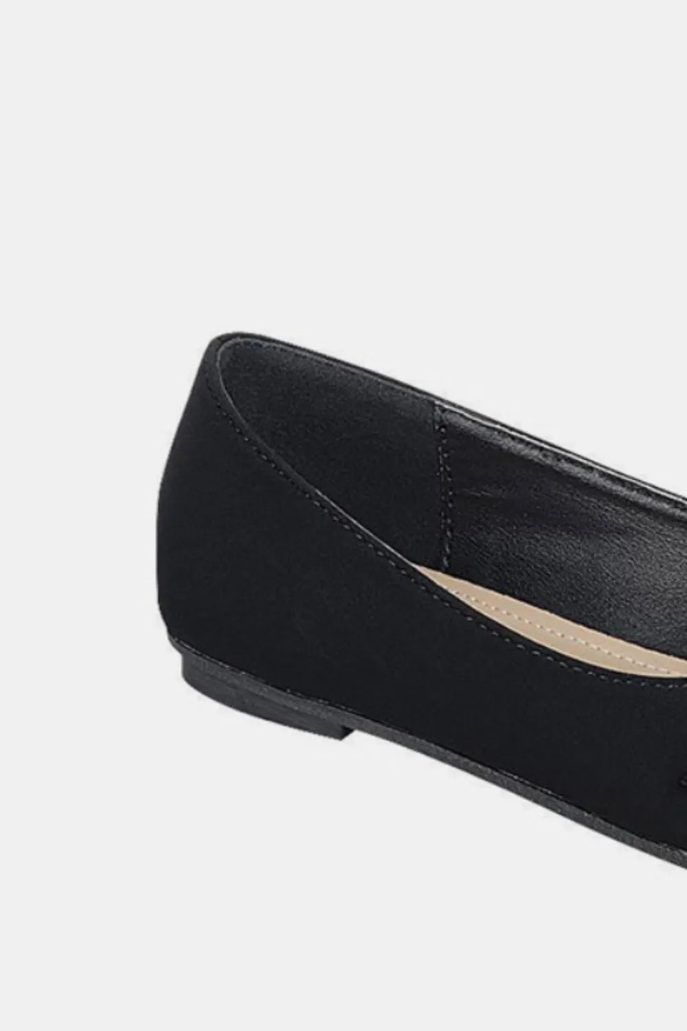 Forever Link Slip On Rhinestone Buckle Ballet Flats by Forever Link