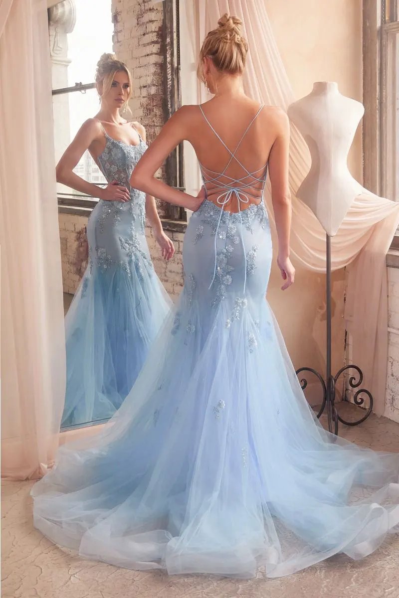 Embellishment Pastel Mermaid Dress by Tux-USA