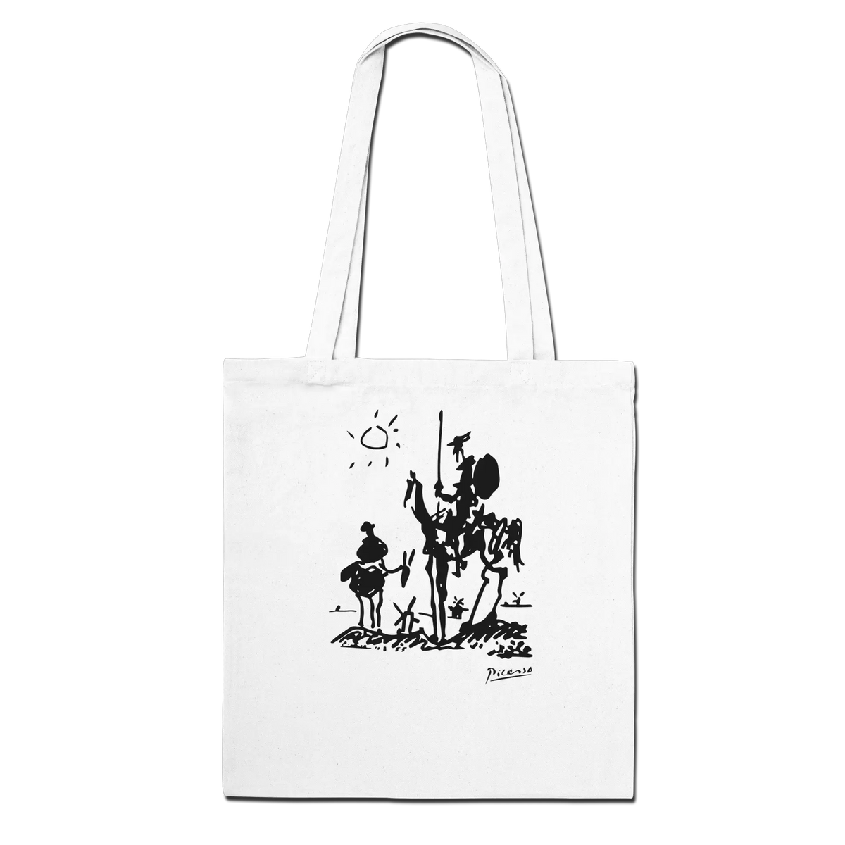 Pablo Picasso Don Quixote of La Mancha 1955 artwork tote bag-5