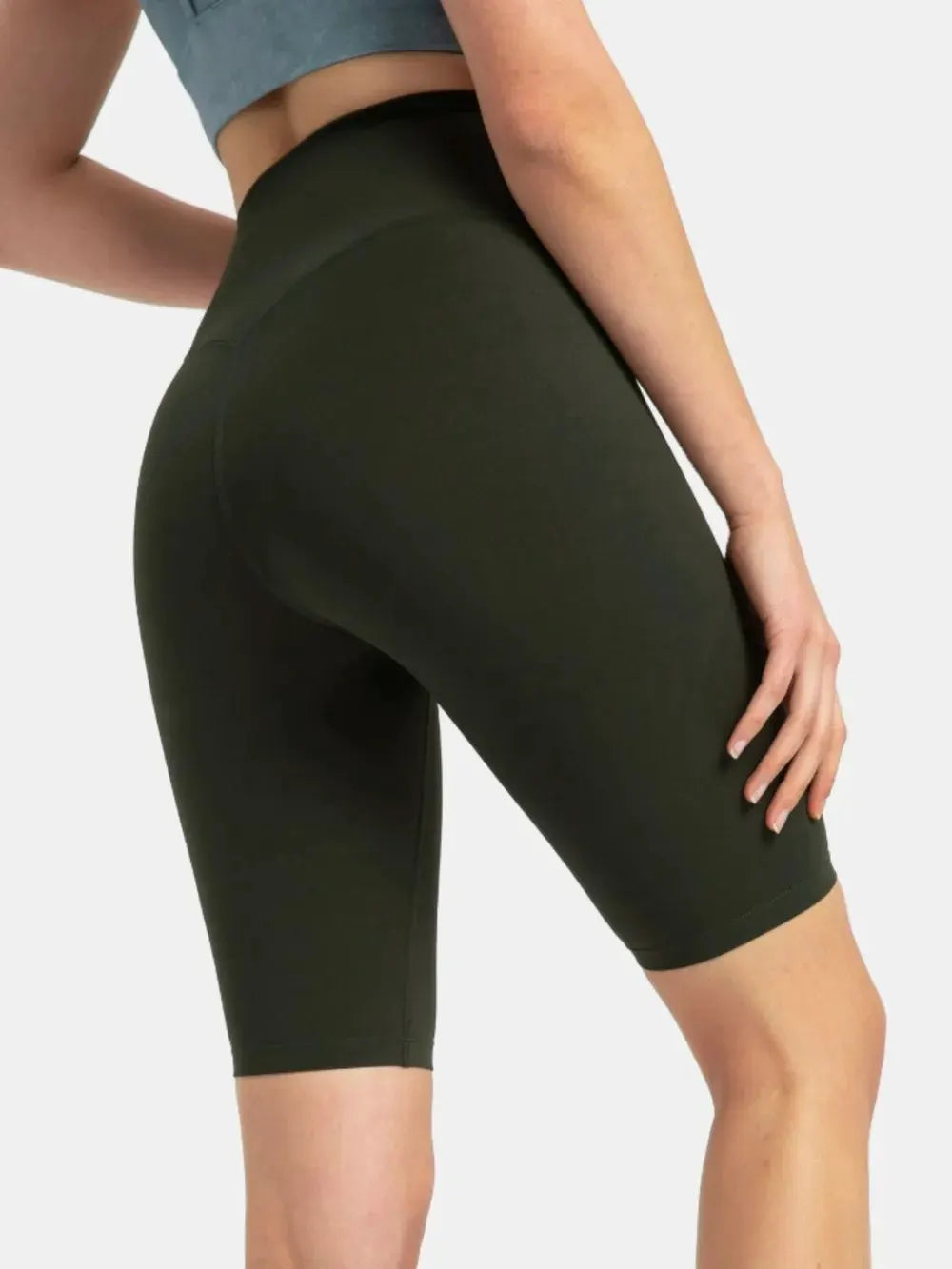 Millennia High Rise Wide Waistband Active Shorts by Millennia