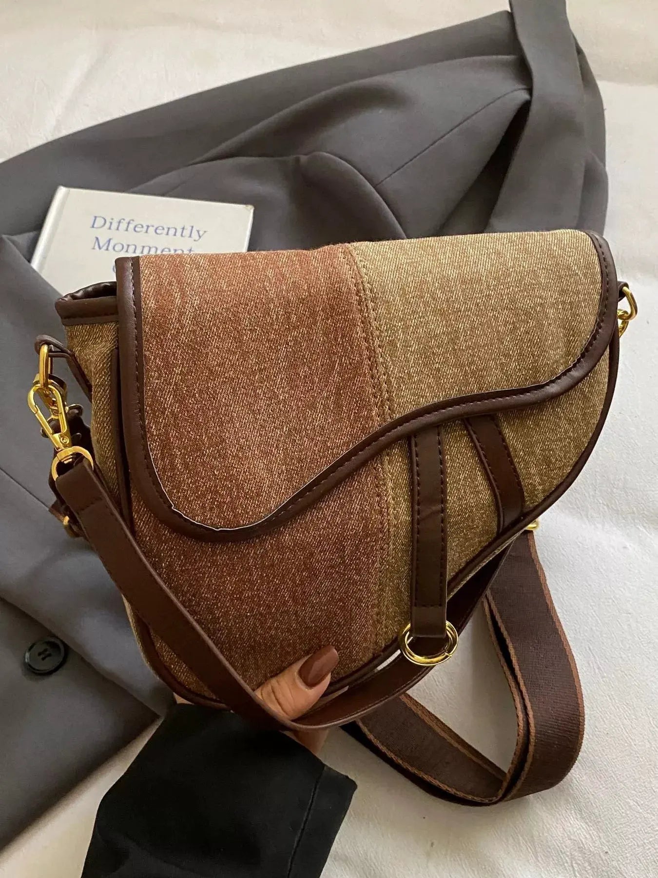 Adjustable Strap Crossbody Bag by Partner Label