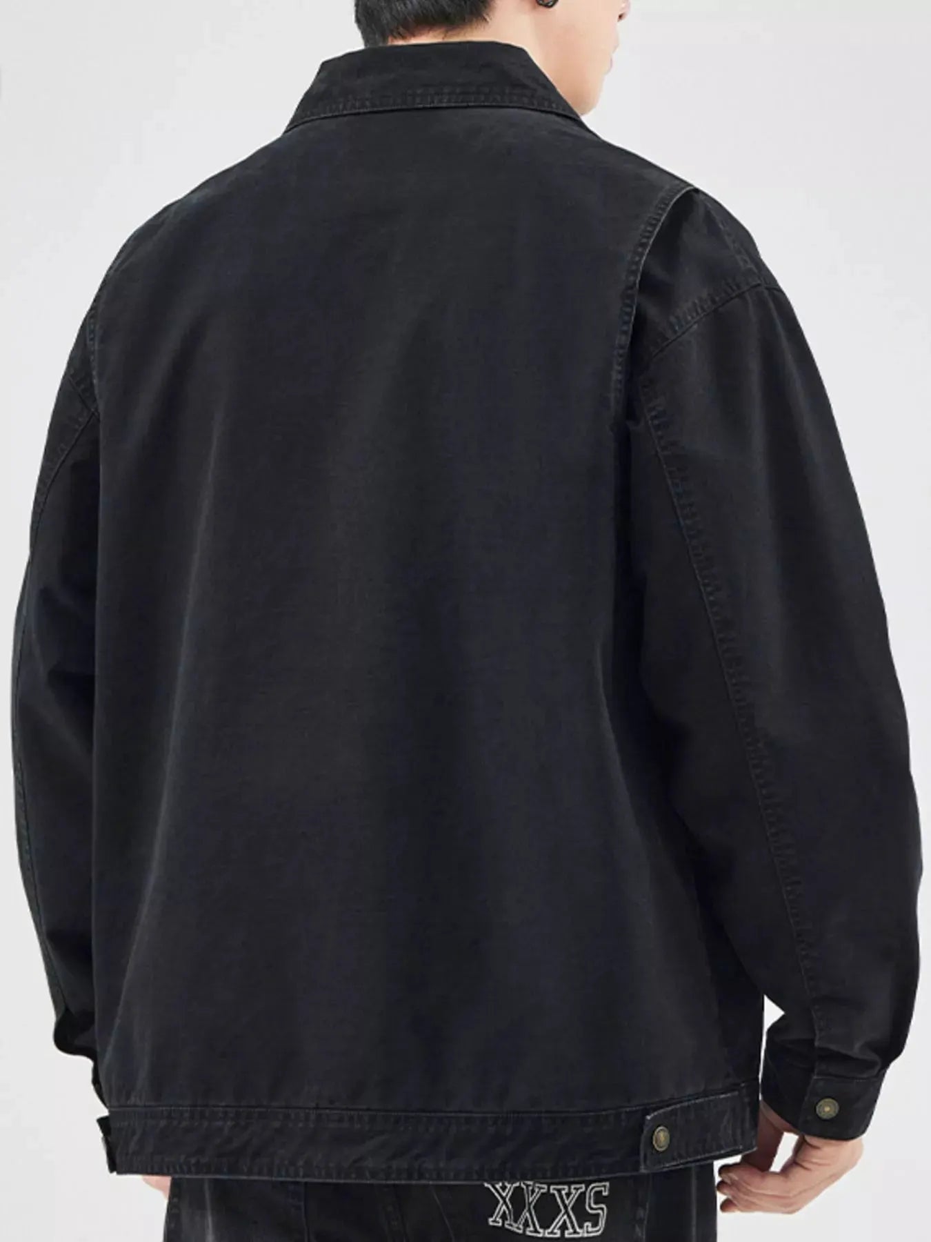 Men's Plus Size Zip Up Long Sleeve Jacket by Partner Label
