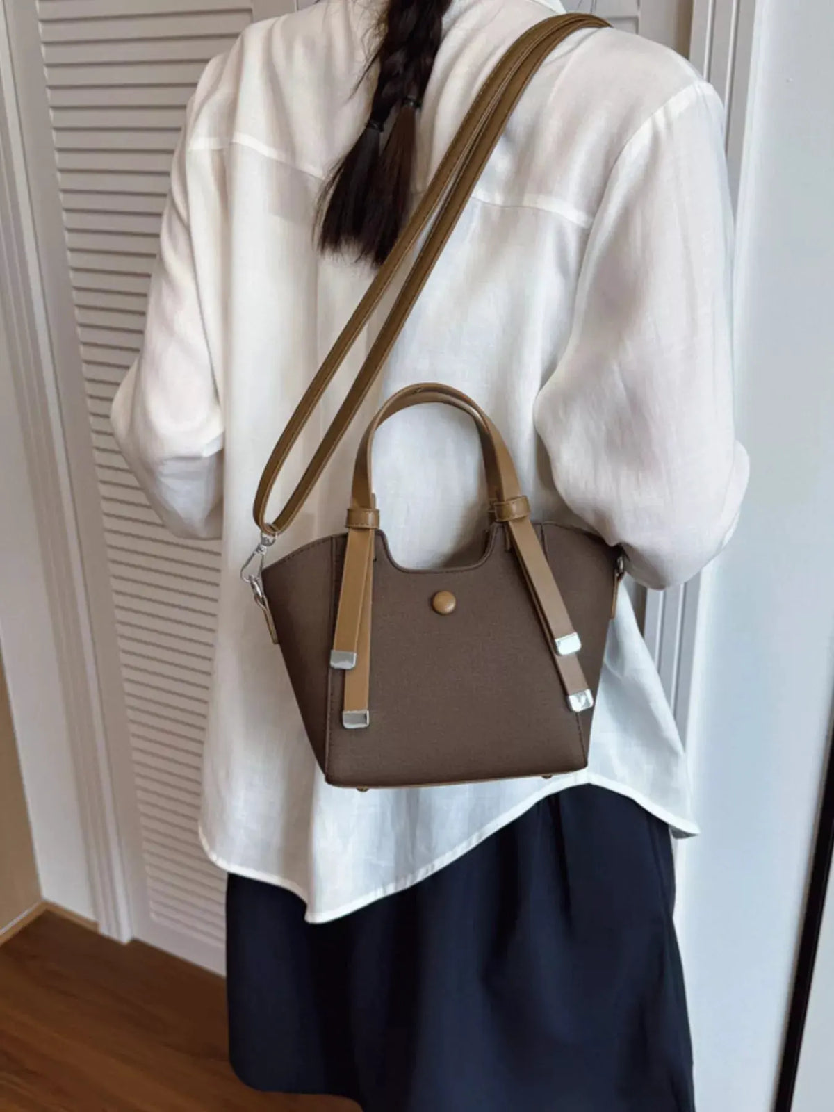 Adjustable Strap Crossbody Bag by Partner Label