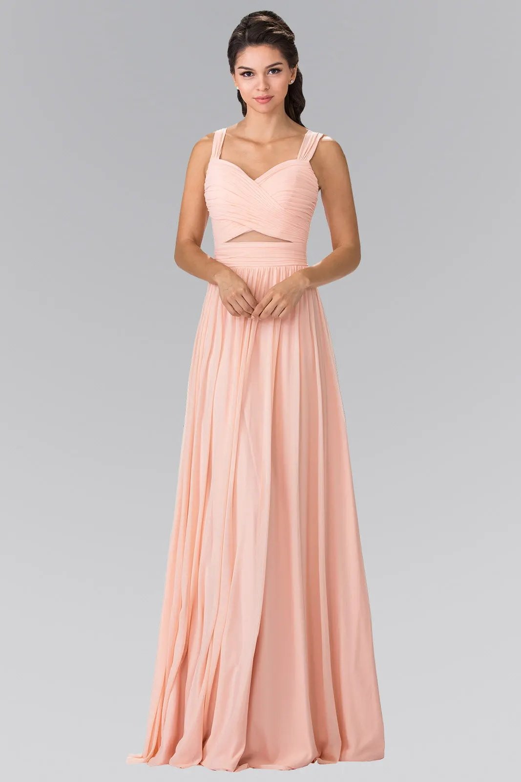 leated Bodice Bridesmaids Long Dress by Tux-USA
