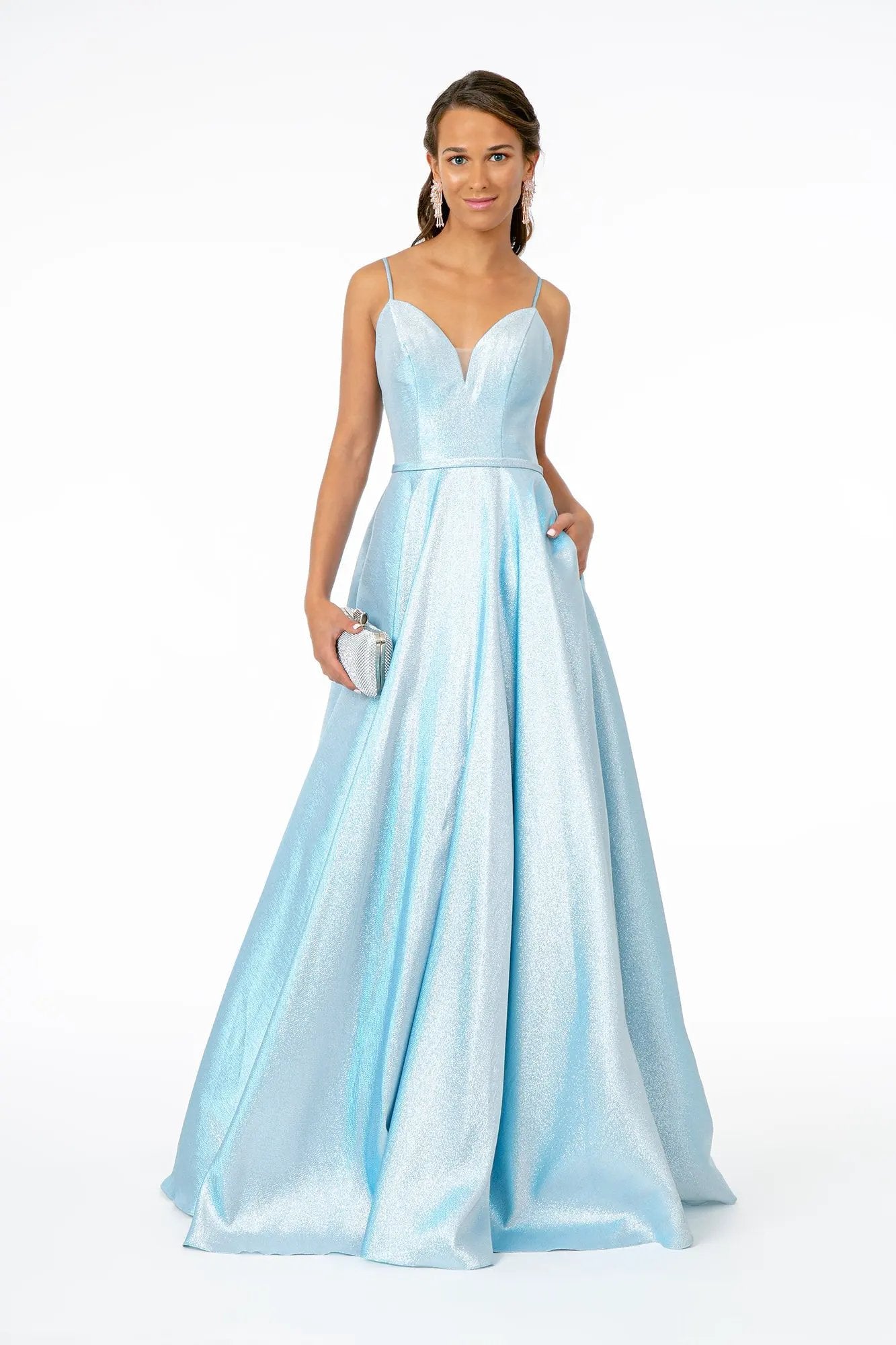 Spaghtti Strap Sweetheart A-Line Long Dress by Tux-USA