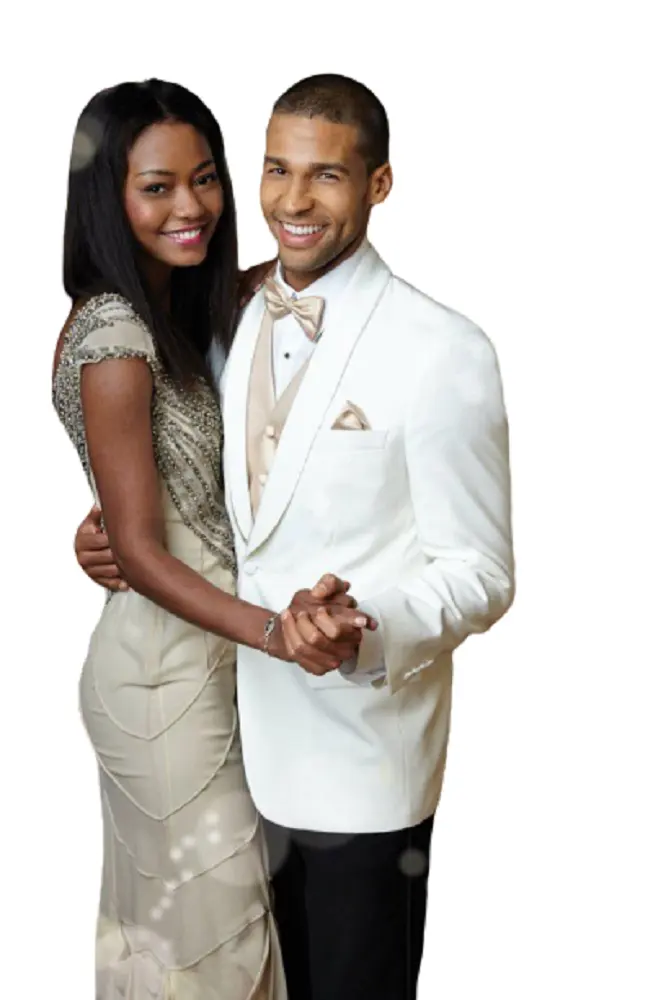 "Hamilton" Light Ivory Dinner Jacket Shawl (Separates) by Tux-USA
