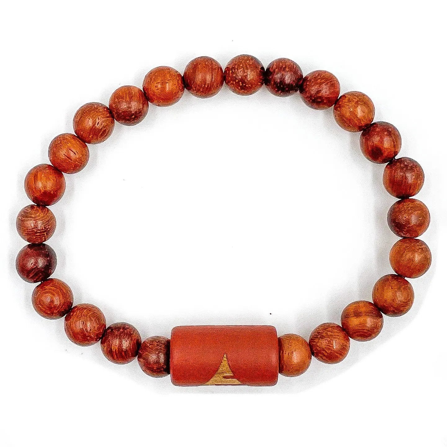 Solid - Red Rosewood Mala Beaded Bracelet by Everwood Original
