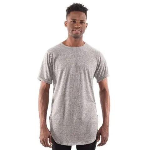 3011B - CLOSEOUT Men's Extended Curved Hem Tee by POS Wholesale