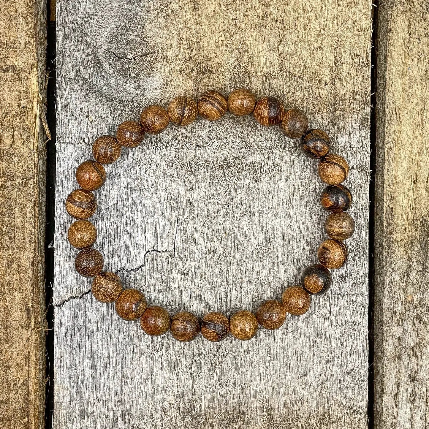 Union - Dark Brown Sandalwood Mala Beaded Bracelet by Everwood Original