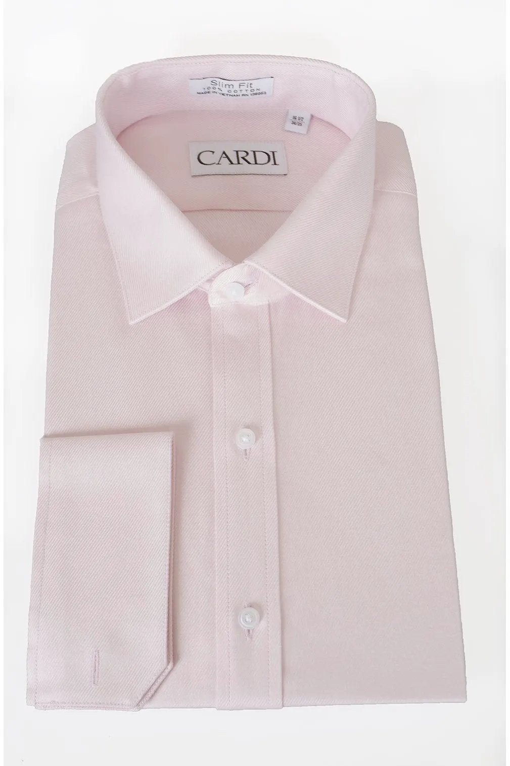 "Jamison" Pink Twill Spread Collar Dress Shirt by Tux-USA