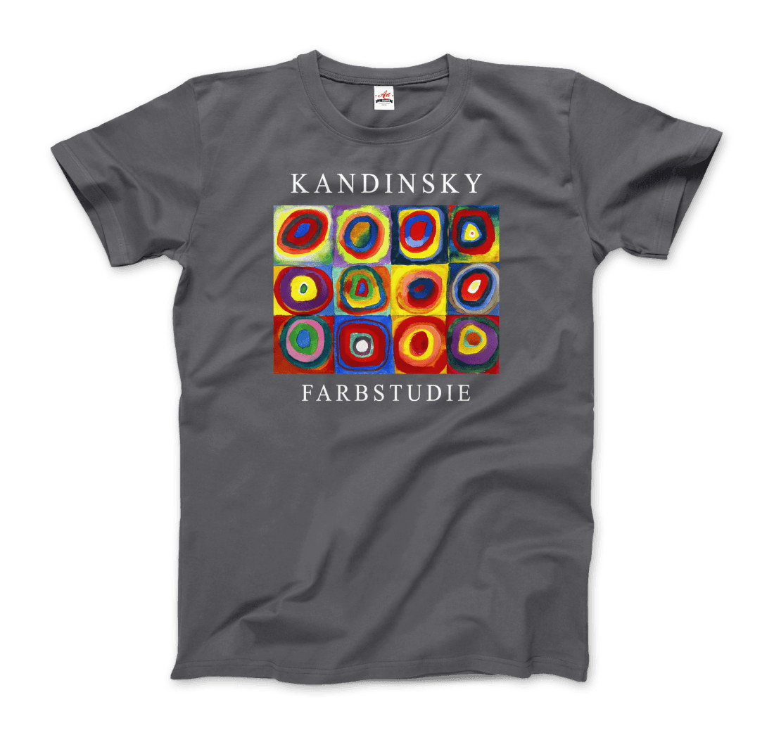 Kandinsky Farbstudie Color Study, Squares with Concentric Circles, 1913 artwork t-shirt by Art-O-Rama Shop