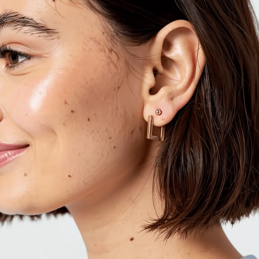 Earrings Terry - Gold Plated Modern Earrings by La Moda Me