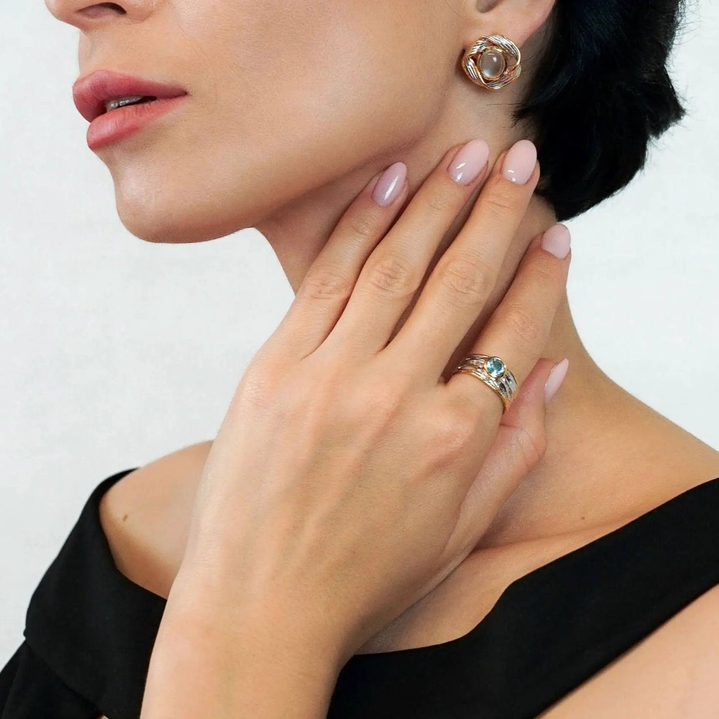 Ring Stella Azzurra - Sterling Silver Sky Blue Topaz Ring by La Moda Me