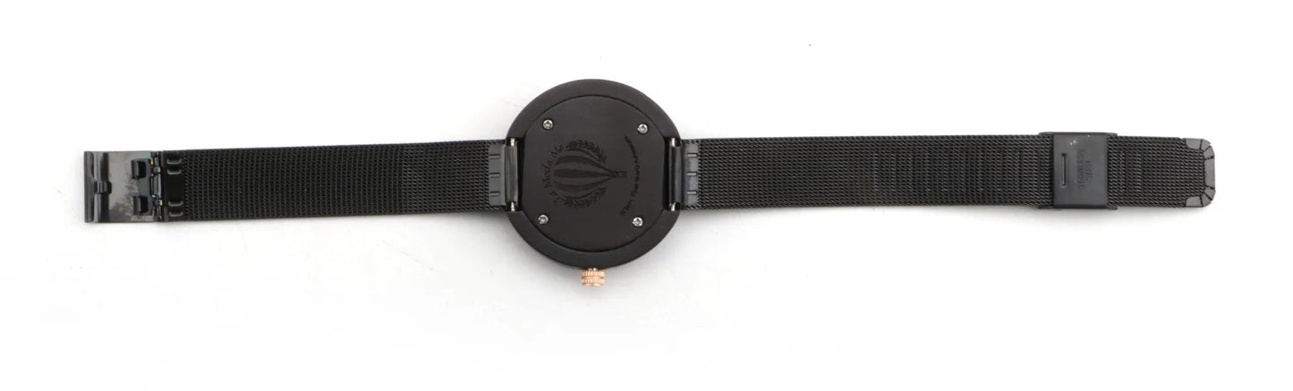 Watch Lumin Ron Black - Eco-Friendly Minimalist Elegant Timepiece by La Moda Me