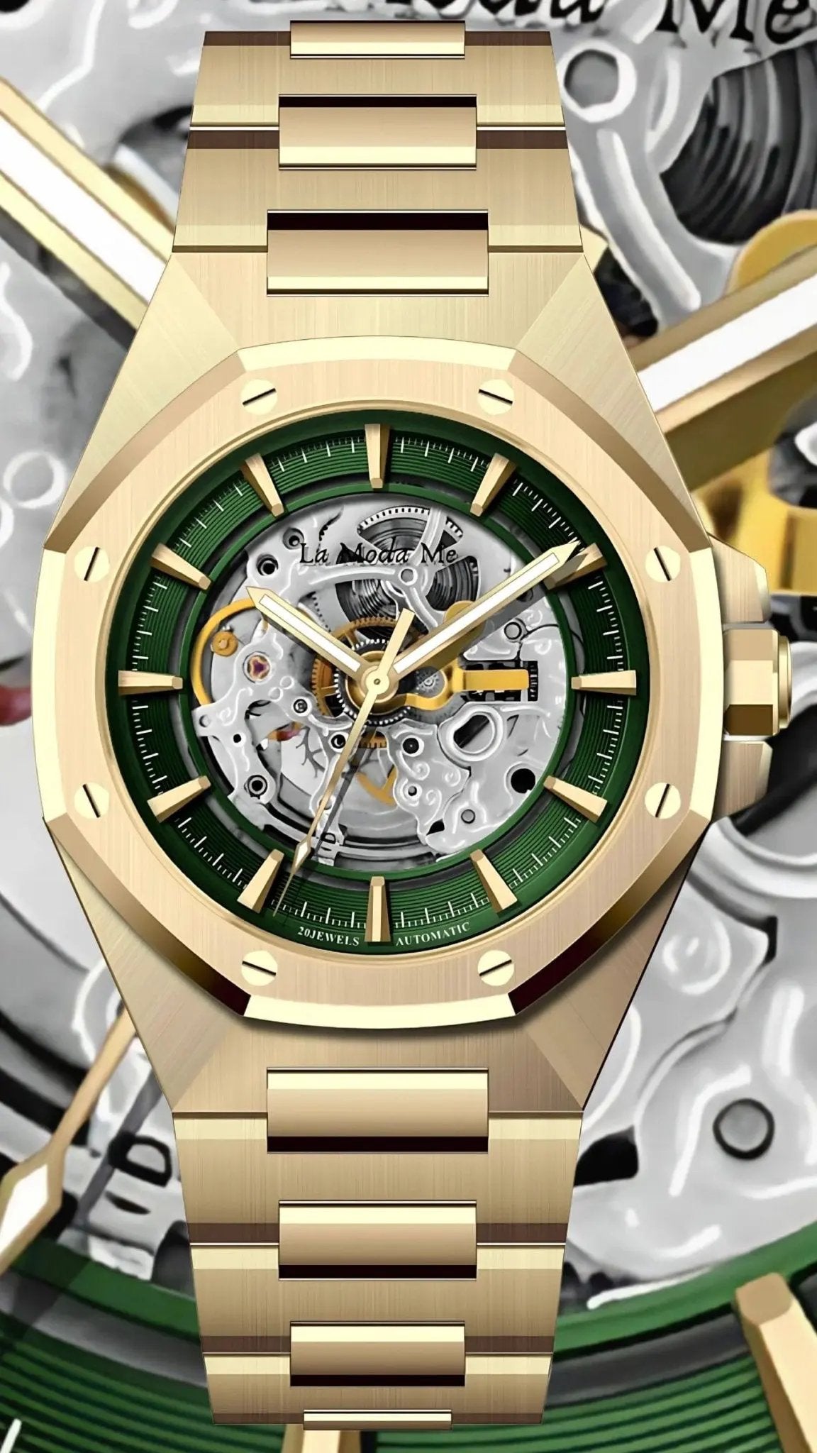 Space Mission Green 8 Watch - Premium Adventure Timepiece by La Moda Me