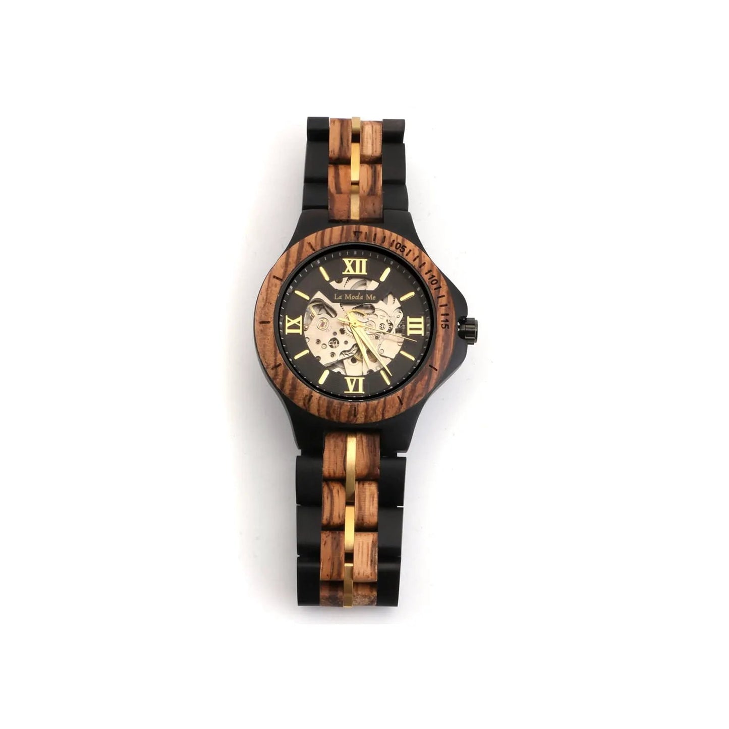 Watch Notterdam Automatic Zebrawood - Eco-Friendly Wooden Watch by La Moda Me