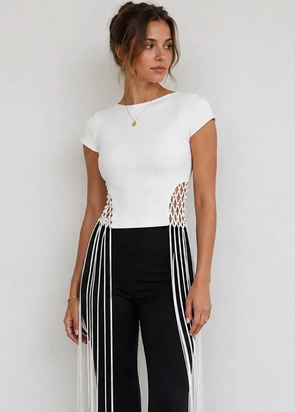 Serah Trouser Wide Leg Black by AKALIA