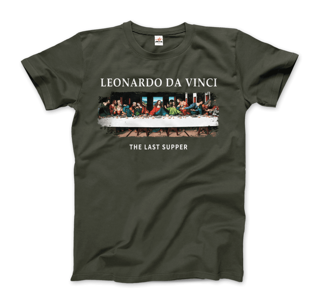 Leonardo Da Vinci the Last Supper artwork t-shirt by Art-O-Rama Shop