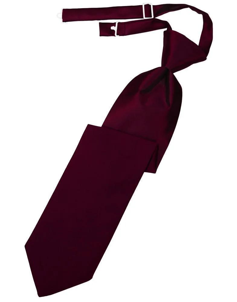 Luxury Satin Necktie Pre-Tied by Tux-USA
