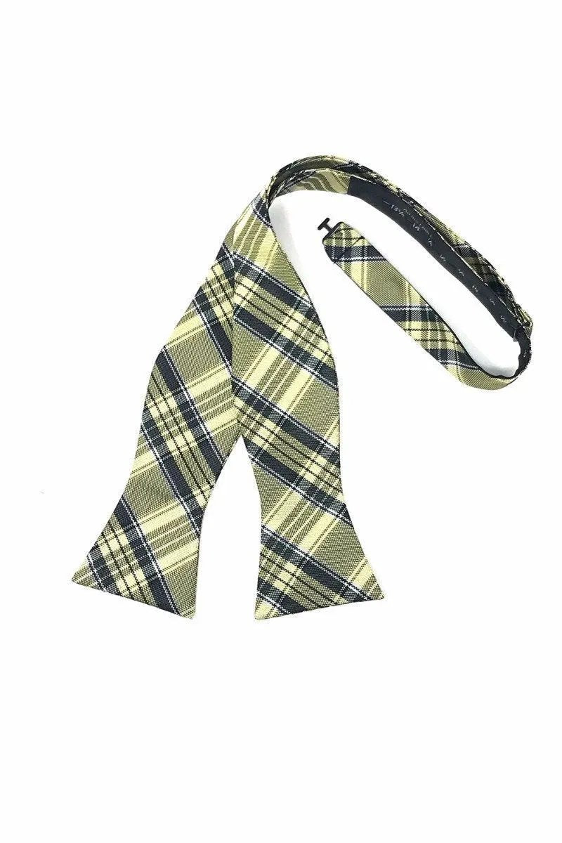 Madison Plaid Bow Tie Self Tie by Tux-USA