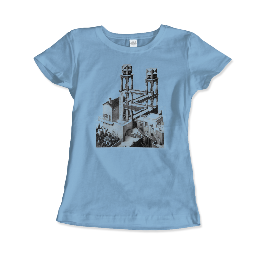 MC Escher Waterfall Illusion t-shirt by Art-O-Rama Shop