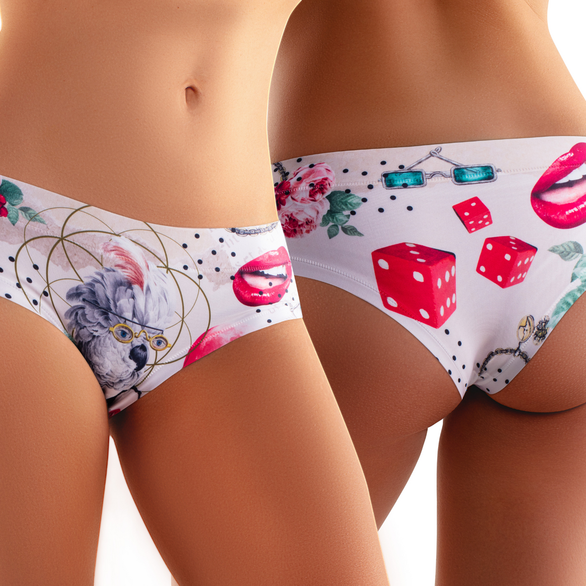 Memème Women’s Ultra-Comfortable ART - Game - Panties | Breathable Cotton Crotch, Stretchy Fit, No Elastic Bands by Mememe