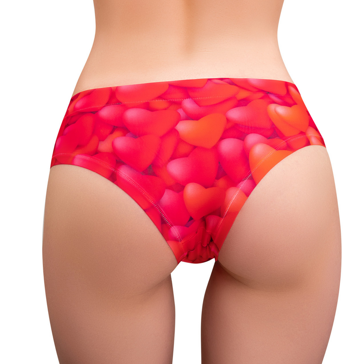 Memème Women’s Ultra-Comfortable VALENTINE - Heart - Panties | Breathable Cotton Crotch, Stretchy Fit, No Elastic Bands by Mememe