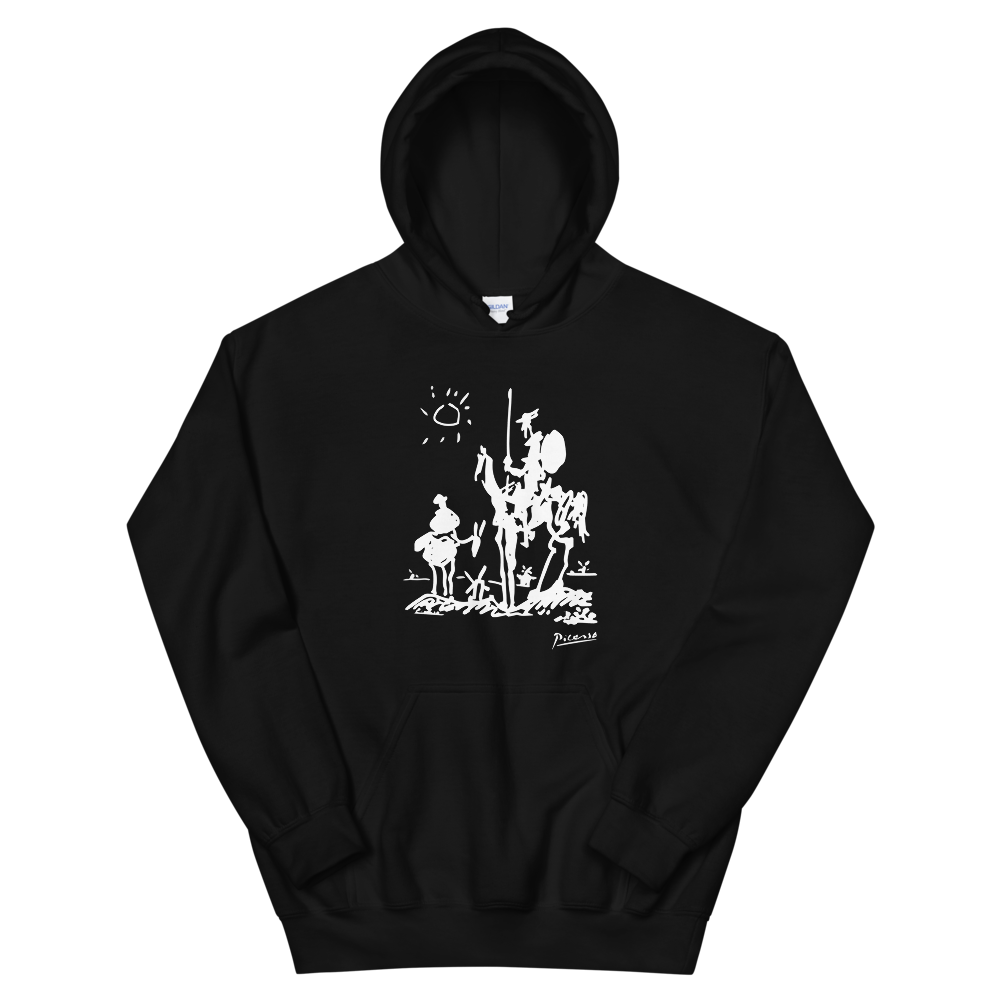 Pablo Picasso Don Quixote of La Mancha 1955 Artwork Unisex Hoodie-0