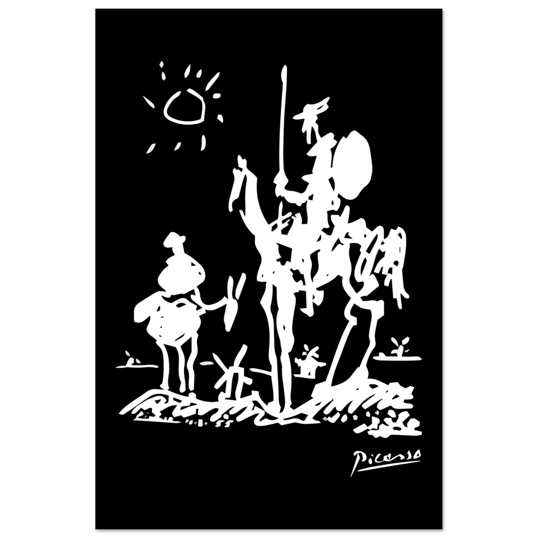 Pablo Picasso Don Quixote of La Mancha 1955 artwork poster-3