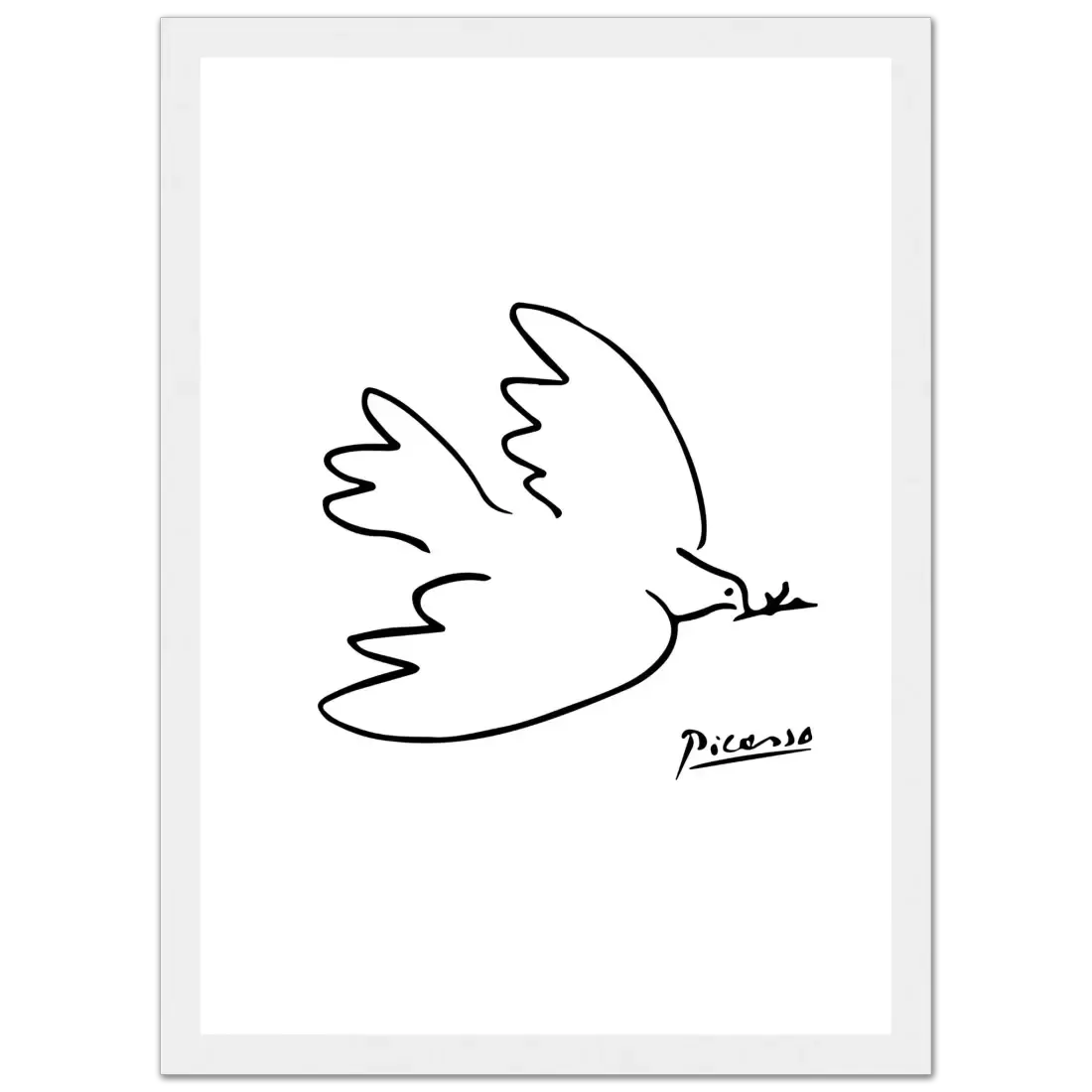 Pablo Picasso Dove of Peace Line artwork poster-7