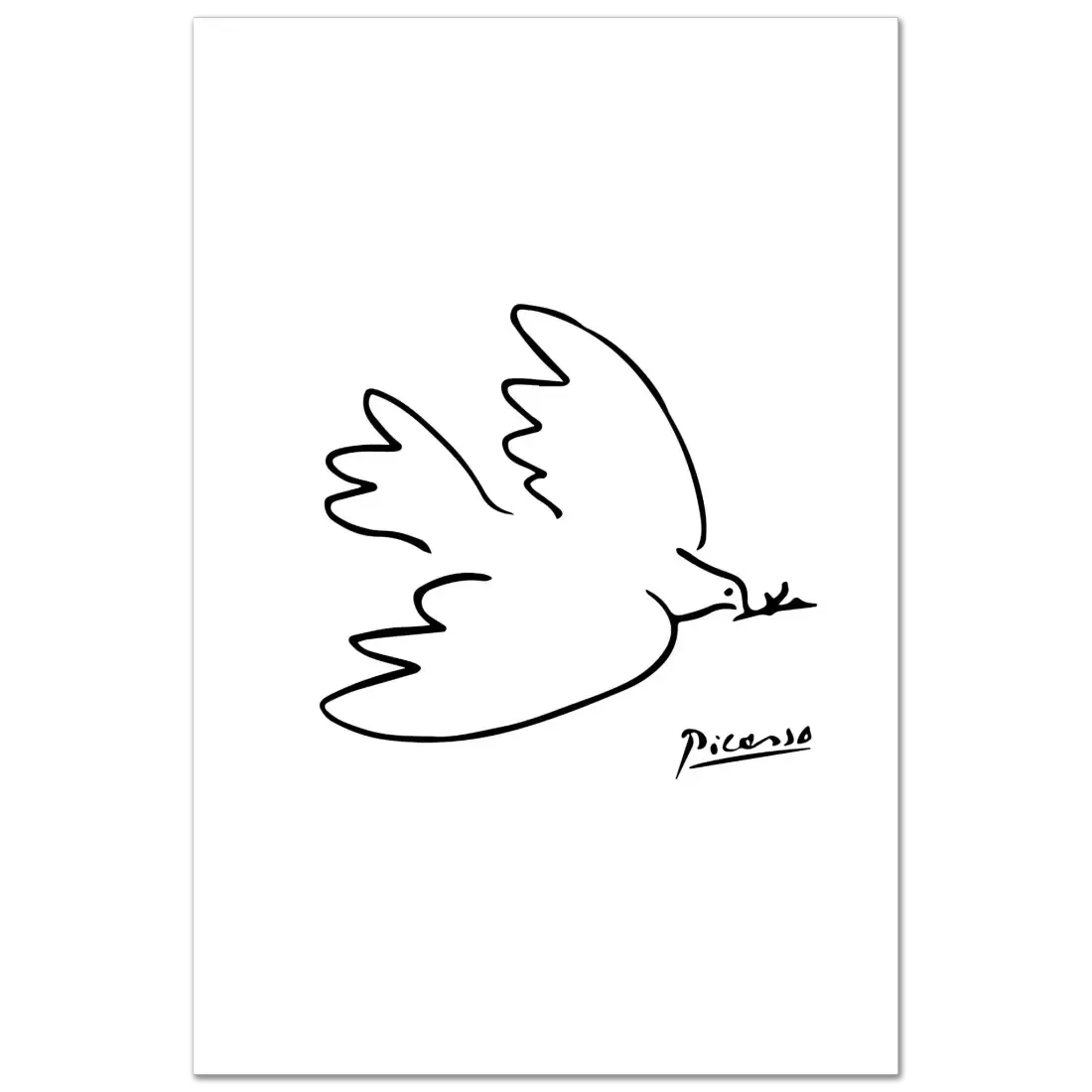 Pablo Picasso Dove of Peace Line artwork poster-5