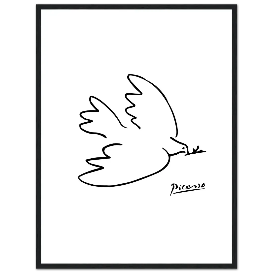 Pablo Picasso Dove of Peace Line artwork poster-3