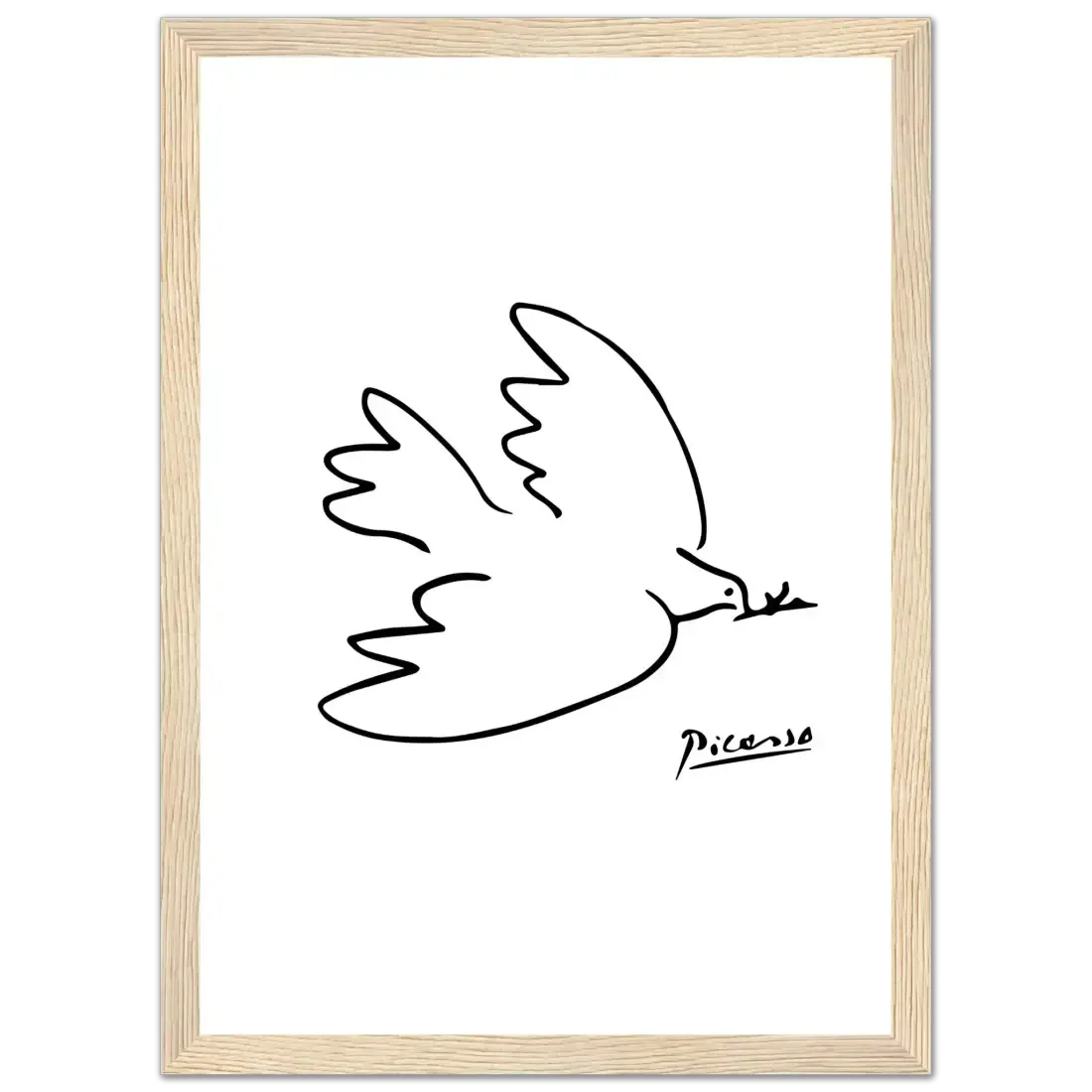 Pablo Picasso Dove of Peace Line artwork poster-6