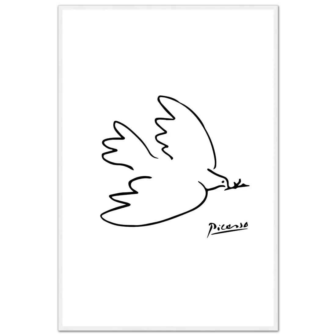 Pablo Picasso Dove of Peace Line artwork poster-13