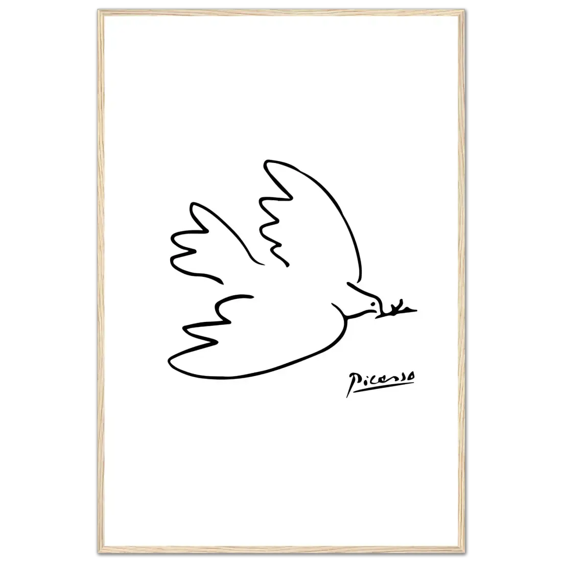 Pablo Picasso Dove of Peace Line artwork poster-12