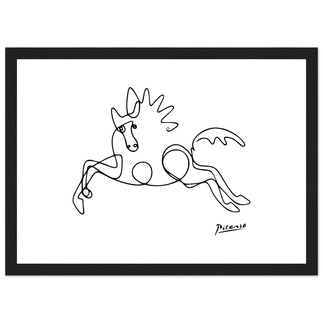 Pablo Picasso Horse Line art poster-2